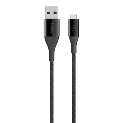 Produktbild von Belkin F2CU059BT04-BLK, 1,2 m, USB A, USB C, Männlich/Männlich, 0,48 Gbit/s, Schwarz