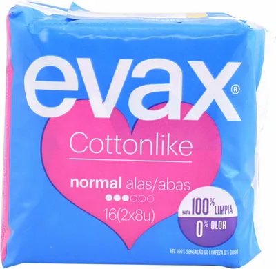 Zdjęcie produktu dla Evax Bawełnalike Normal podpaski higieniczne ze skrzydełkami 12 sztuk