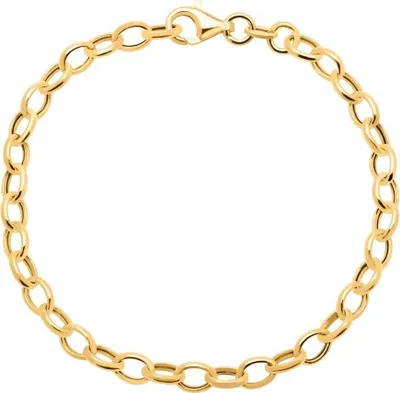 Produktbild von Charm Armband 925er Silber vergoldet