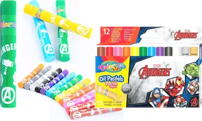 Produktbild von Ölpastellkreiden 12 Farben Avengers Colorino
