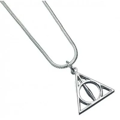Zdjęcie produktu dla Naszyjnik i wisiorek Harry Potter - Insygnia Śmierci (posrebrzane)