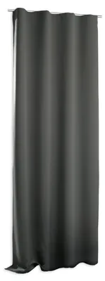 Produktbild von Verdunklungsgardine Blackout Kräuselband Vorhang 135 x 245 Gardine anthrazit