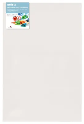 Leinwand auf Keilrahmen 40 x 80 cm, weiß, zum Bemalen