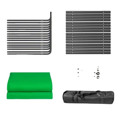 Obrázek produktu pro Podložka pro fotografické pozadí, 240x400cm Jednobarevný, odolný mušelínový materiál, 240x400cm Zelený
