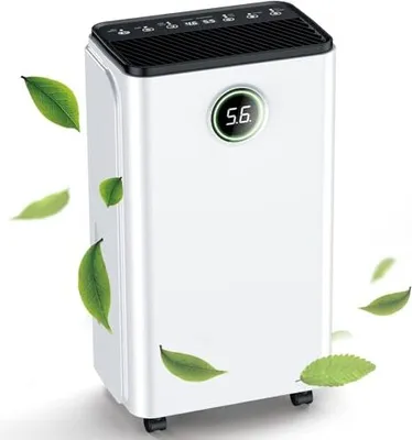 Produktbild von Entfeuchtungsrichter 12 l/Tag, Autoentfeuchte, 24 -Stunden -Timer ein/aus, kontinuierliche Entwässerung, leistungsstarke Raum -LED -Anzeigekontrolle g