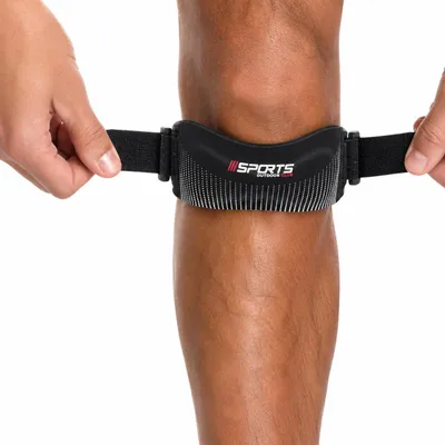 Produktbild von INF Verstellbare Kniebandage für Laufen und Fitness Schwarz