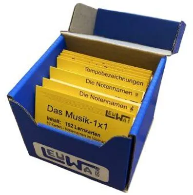 Obrázek produktu pro Das Musik-1x1 | Musiknoten lesen lernen mit Karteikarten