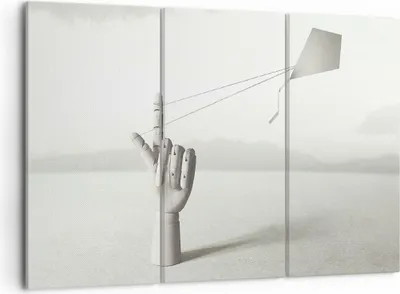 Produktbild von Bild auf Leinwand - Leinwandbild - 3 Teile - Modern Hand Drachen - 105x70cm - Wand Bild - Wanddeko - Wandbilder - Leinwanddruck - Bilder - Wanddekoration - Leinwand bilder - Wandbild - CE105x70-4697