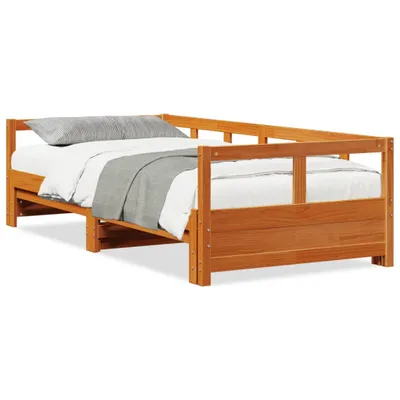 Produktbild von Tagesbett ohne Matratze Wachsbraun 80x200 cm Massivholz Kiefer