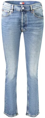 Produktbild von Damen Slim-Fit Jeans Blau mit Used-Effekt - Stylischer Allrounder