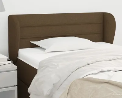 Produktbild von Cloris Designermöbel Kopfteil mit Ohren Dunkelbraun 83x23x78/88 cm Stoff 2024 Neu