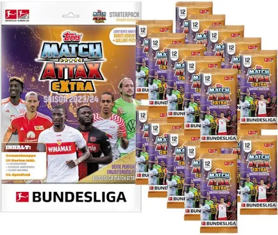 Zdjęcie produktu dla Topps Match Attax EXTRA Bundesliga 2023/24 - 1 starter + 20 boosterów