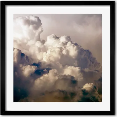 Produktbild von Bild - 50 cm x 50 cm - MDF - Rahmen, Wandkunst - Wolken im Himmel
