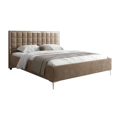 Produktbild von Polsterbett ISADORA SILVER mit Bettkasten, 180x200, Royal Velvet 176