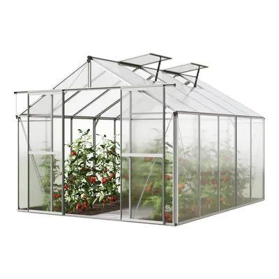 Produktbild von Gewächshaus Orchidee 5 Alu-Rahmen 256x317 cm Polycarbonat Platten