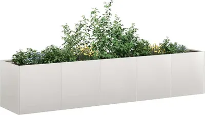 Image de Maison Exclusive - Bac à plantes 200x40x40 cm en acier inoxydable