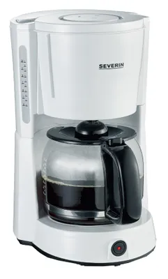 Zdjęcie produktu dla Severin KA 4497, Przelewowy ekspres do kawy, Kawa mielona, 1000 W, Czarny, Biały