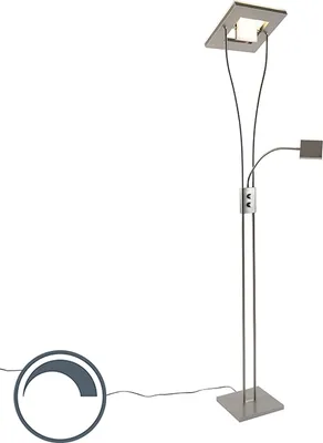 Zdjęcie produktu dla Lampa sufitowa LED z miejscem do czytania, ściemniana, ruchoma, wys. 197,5 cm