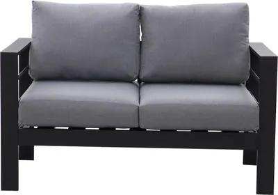 Produktbild von MeXo Gartenlounge-Set Gartenmöbel Set Aluminium Wetterfest 6-7 Personen, mit 12cm Deluxe Relax-Sitzkissen, pflegeleichte Polywood-Tischplatte