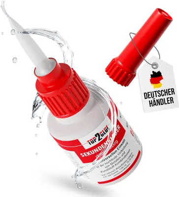 Produktbild von Top2Glue Sekundenkleber Metall 50g dünnflüssig – Präzise, blitzschnelle Verklebungen für Metall, Glas, Holz, Kunststoff & mehr | Hohe Schlagfestigkeit & Temperaturbeständigkeit