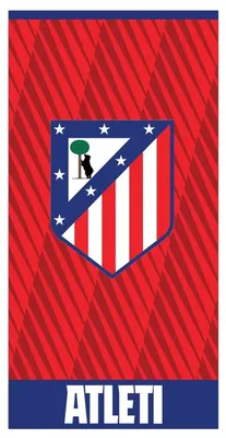 Imagen del producto de Toalla del Atlético de Madrid, color rojo, talla única