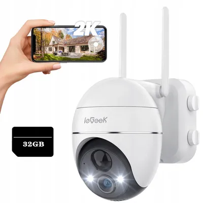 Produktbild von ieGeek GX1S Außen IP-Kamera Schwenkbar 2K 3MPx WiFi