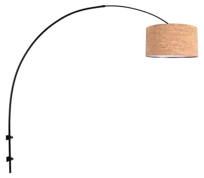 Immagine prodotto di Lampada da parete - naturale nero - Sparkled Light - metallo tessile - lampada ad arco - E27 - 4343ZW - Steinhauer