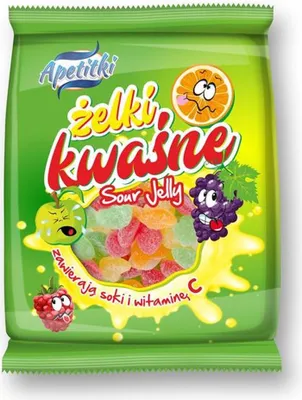 Immagine prodotto di Jelly Beeties Sour 80G Caramella fruttata alla vitamina C dolce e aspra