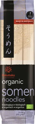 Produktbild von Hakubaku Organic Somen Noodles 8x270 g.