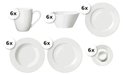 Produktbild von Kombiservice 36 tlg. Saphir