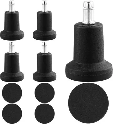 Obrázek produktu pro Sada 5 otočných koleček pro kancelářskou židli | Vyměnitelné brzdné mechanismy, průměr 50 mm
