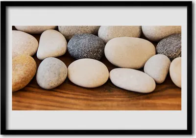 Produktbild von Bild 100x70 MDF-Rahmen Wandkunst Steine ​​Dekorative Kunst