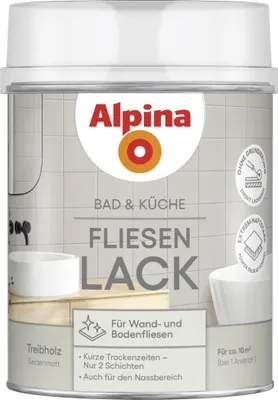 Produktbild von Alpina Fliesenlack Bad & Küche 2K treibholz 750 ml