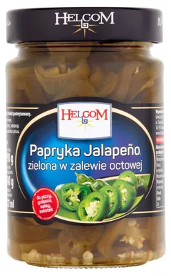 Produktbild von Helcom Grüne Jalapeño-Paprika in Essiglake, pasteurisiert, 290 g