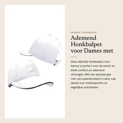 Productafbeelding van Byshayne - Ademend Honkbalpet voor Dames met Paardenstaart Gat
