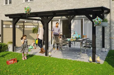 Produktbild von Terrassenüberdachung SKAN HOLZ Siena 541 x 250 cm anthrazit