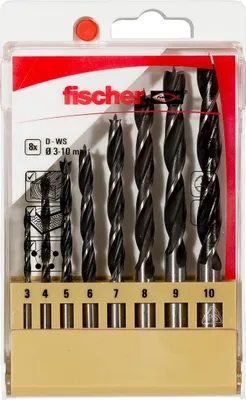 Produktbild von Fischer Holzbohrer D-WS Set 3-10mm (8)
