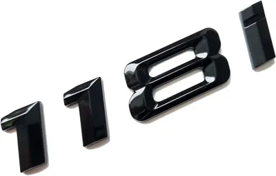 Imagen del producto de Emblema para guardabarros, color  brillante, autoadhesivo, compatible con la Serie 1, para personalización