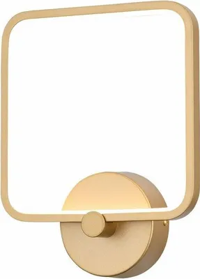 Obrázok produktu pre LED nástenná lampa Anaya, zlatá, 12 W, neutrálna biela, 960 lm, kov, rozmery: 24 x 20 x 6 cm, IP20, Reality
