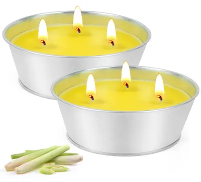 Produktbild von Citronella Kerze Außen Groß 2 x 340 g, 120 Stunden Brenndauer