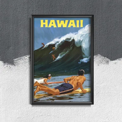 Produktbild von Poster - Canvas - Leinwand - 29,7 cm x 42 cm - Hawaii