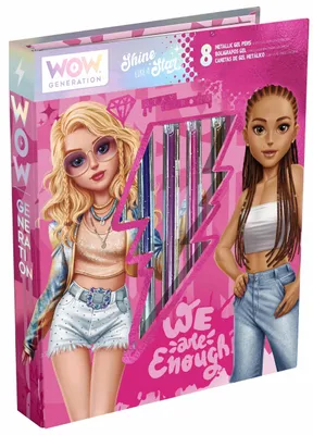 Produktbild von Wow Generation Malbuch Mit 8 Metallic-gelstiften    One Size