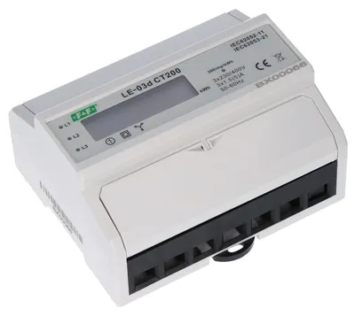 Productafbeelding van Elektriciteitsmeter 3-fase 5A 230/400V met LCD-scherm