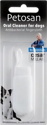 Obrázok produktu pre Prstová zubná kefka Petosan pre psov, mikrovlákno