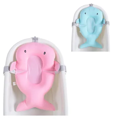 Produktbild von Cangaroo Babybadenetz Bailey Badekissen, Badeauflage, Kunststoff Clips ab Geburt rosa