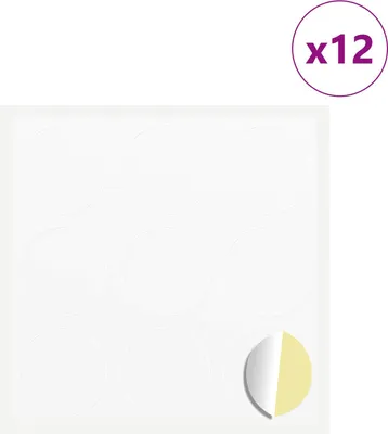 Zdjęcie produktu dla Naklejka 12 pcs Biały Ø 20 x 0,5 mm Papier