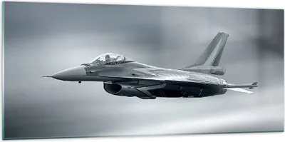 Produktbild von Bilder auf glas - Flugzeug Himmel Flug - 120x50cm - Glasbilder - Wandbilder - Kunstdruck - zum Aufhängen bereit - Wanddekoration aus Glas - Glas Bilder - Wandbild auf Glas - Einteilig - GAB120x50-3415