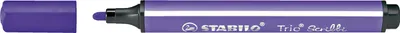 Produktbild von Gefederter Dreikant-Filzstift - STABILO Trio Scribbi - Einzelstift - violett