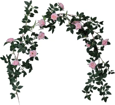Produktbild von Exquisite künstliche Rattan Realistische Faux Seide Schöne imitative Blumen Rattan für Hochzeit-Rosa 1