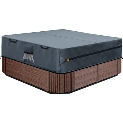 Produktbild von Climecare Abdeckung Whirlpools, Quadrat Allwetter Garten Whirlpool Abdeckung, 220x220x30cm